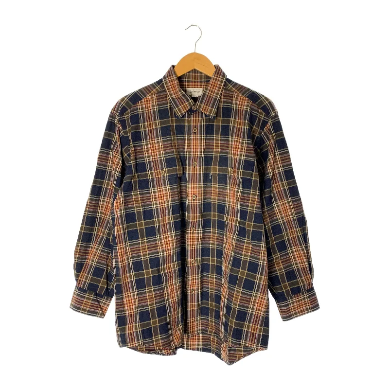 BURBERRYS/LS Shirt/L/MLT/Cotton/Gingham Check/01104-32/01104-32