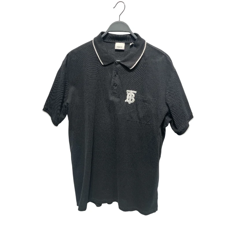 BURBERRY/Polo Shirt/XL/Cotton/BLK/LOGO POLO