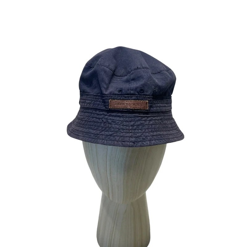 BURBERRY/Bucket Hat/Cotton/NVY/