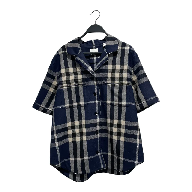 BURBERRY LONDON/Polo Shirt/10/Wool/NVY/Plaid/8060172