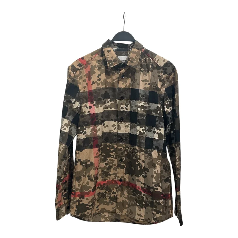 BURBERRY LONDON/LS Shirt/M/Cotton/BRW/Camouflage/