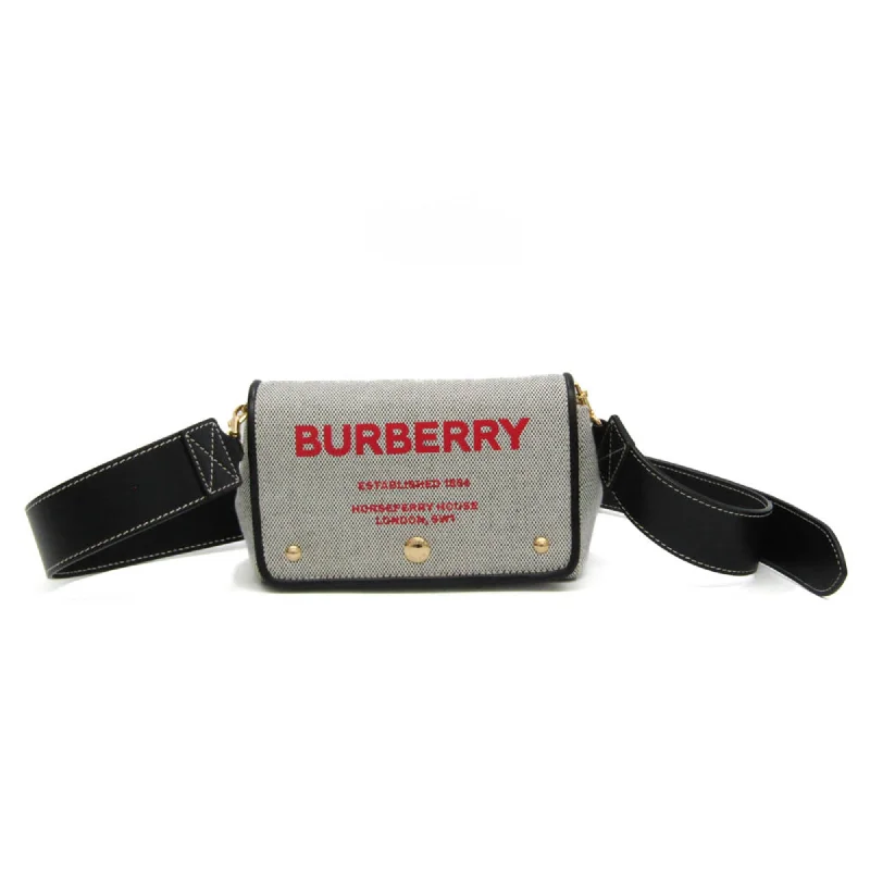 Burberry 8039869 Women,Men Canvas,Leather Shoulder Bag Black,Red Color