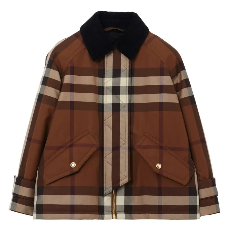 Dark Brown Checkered Jacket