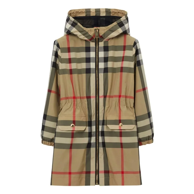 Archive Beige Oversized Check Coat