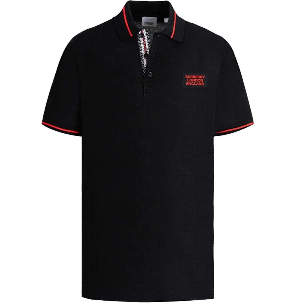 Burberry Black Grenford Polo Shirt