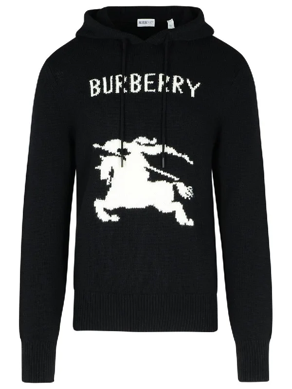 Burberry Black Wool Blend Sweater