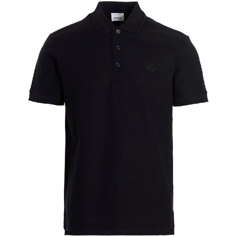 Burberry Branded Circle Logo Coal Blue Polo Shirt