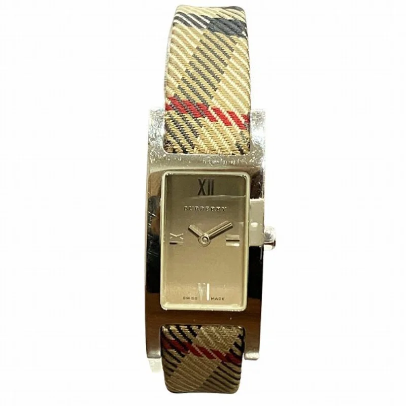 Burberry BU1015 Quartz Check Square Watch Women's