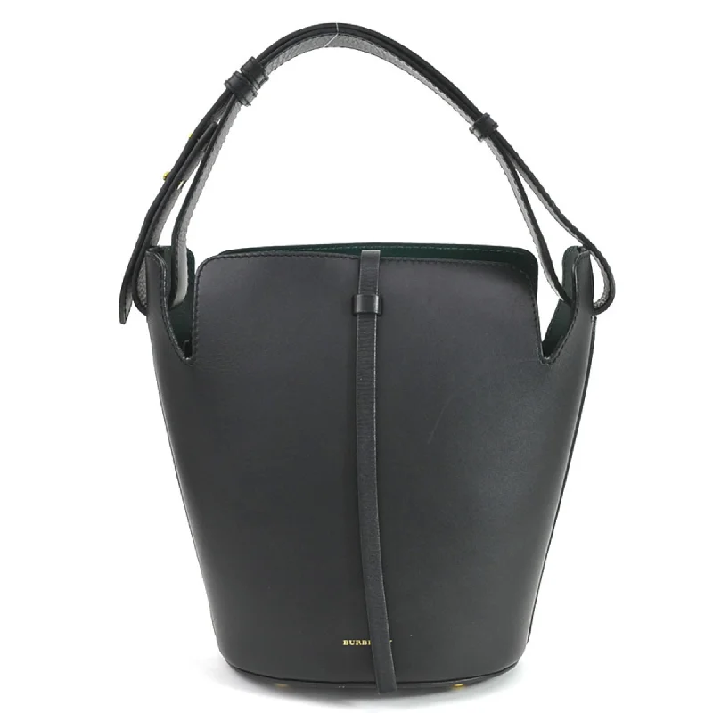 Burberry BURBERRY shoulder bag bucket leather black ladies r9569a