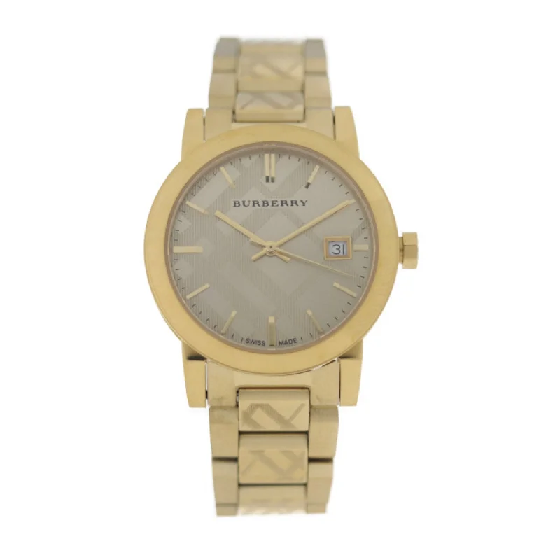 BURBERRY Burberry THE CITY watch BU9145 stainless steel gold