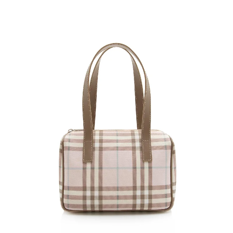 Burberry Candy Check Small Satchel (SHF-22216)