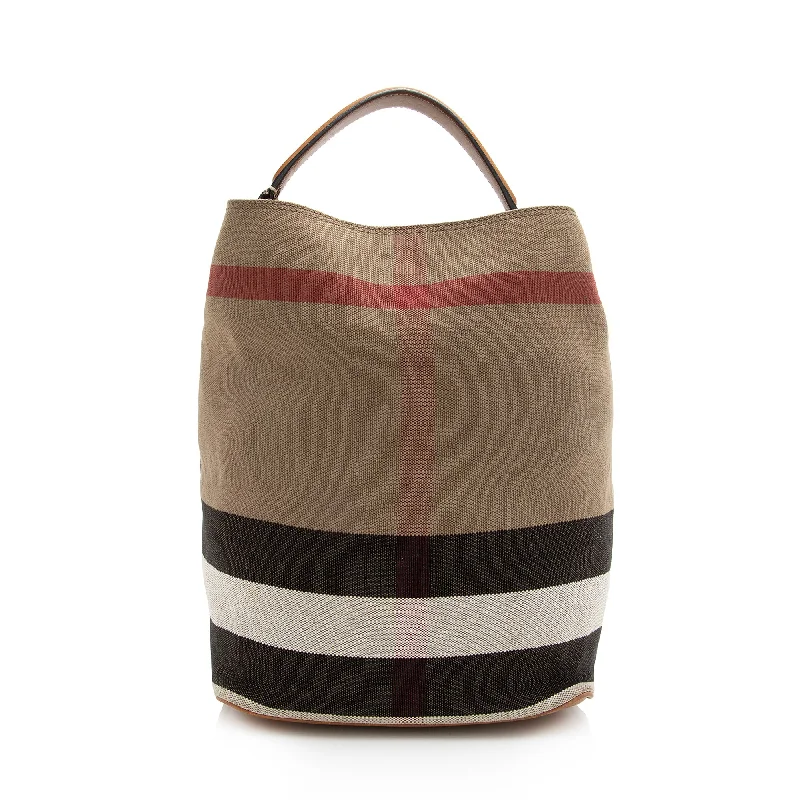 Burberry Canvas Check Susanna Medium Hobo (SHF-22781)