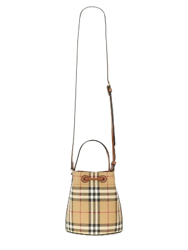 Burberry Check Mini Bucket Bag