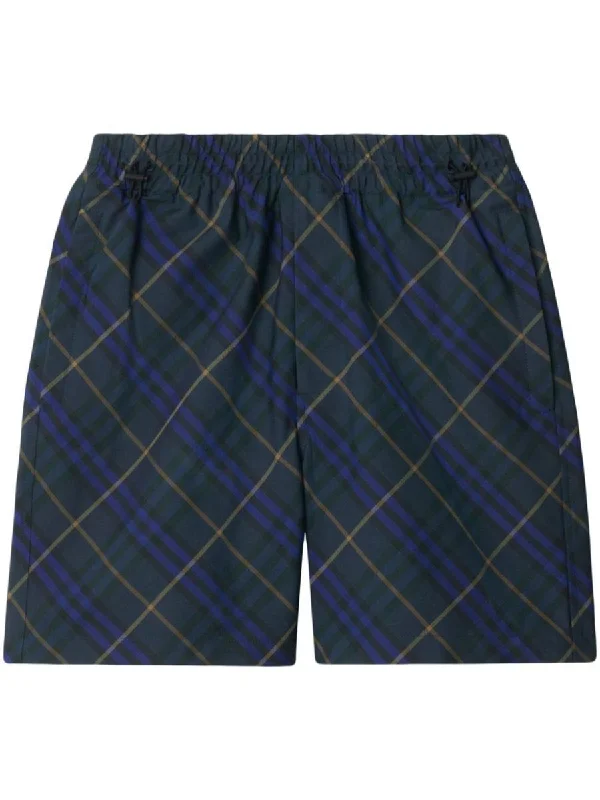 Burberry Check Twill Shorts Clothing