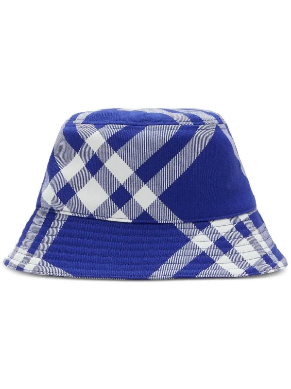 Burberry Check Wool Blend Bucket Hat