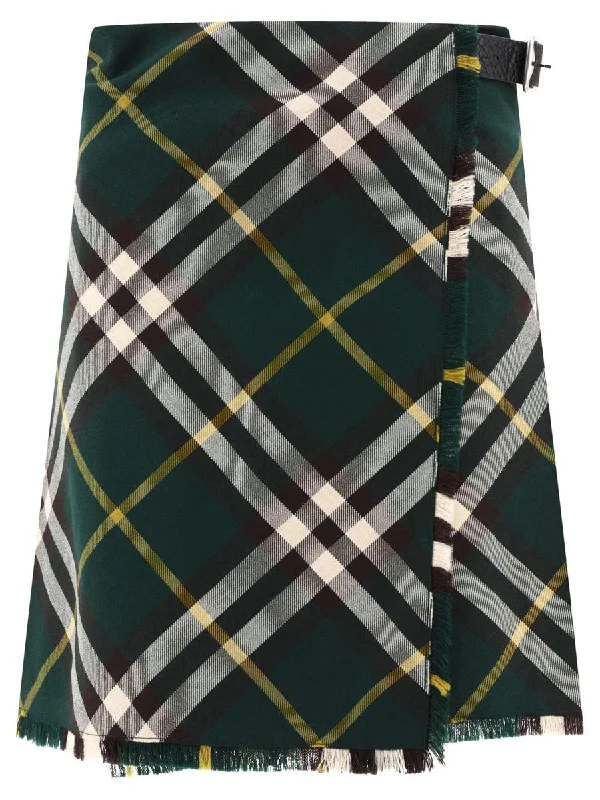 Burberry Check Wool Kilt