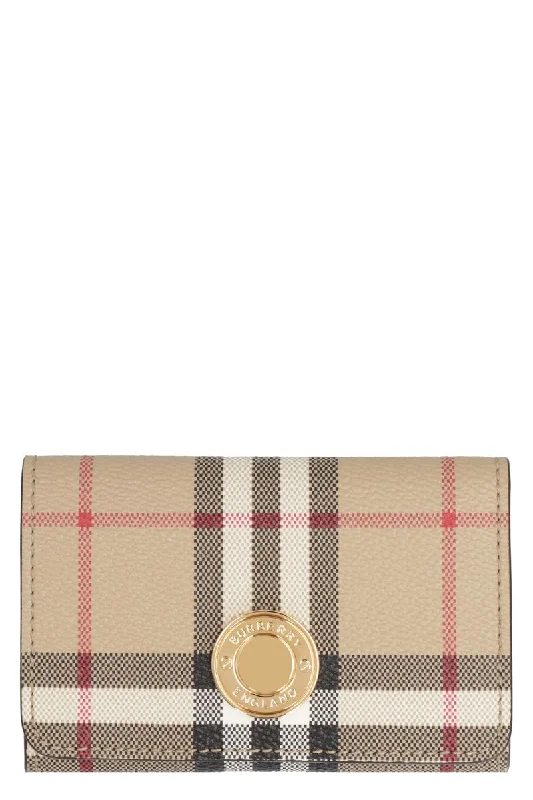 Burberry Checked Fabric Wallet