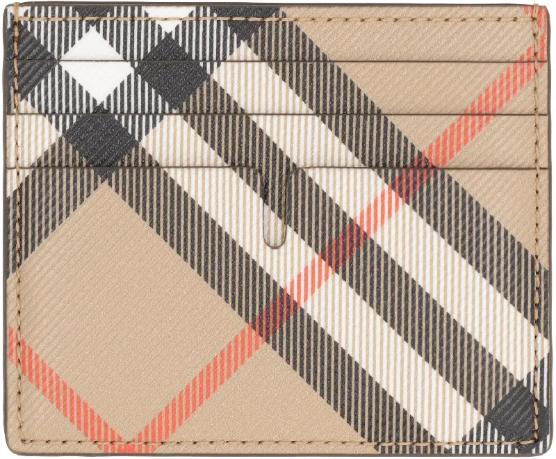 Burberry Checked Motif Card Holder