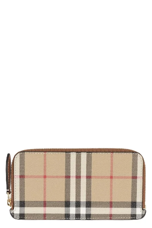 Burberry Checked Motif Card Holder