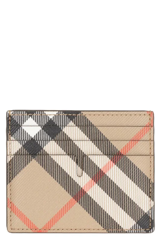 Burberry Checked Motif Card Holder