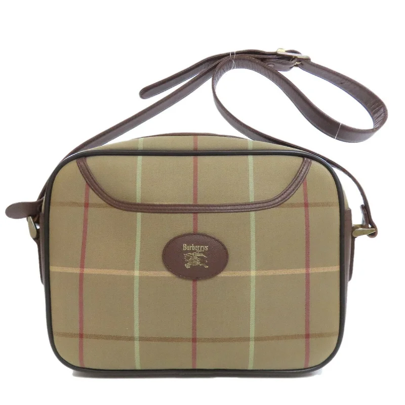 Burberry Checked Shoulder Bag Canvas Women's BURBERRY