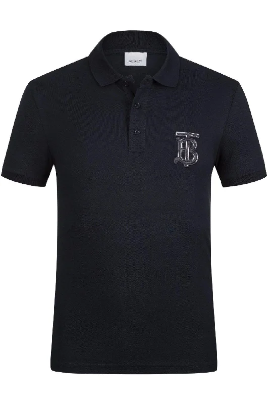 Burberry Polo Shirt In Navy