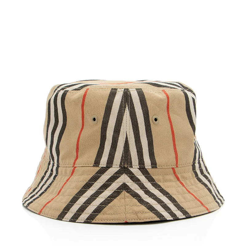 Burberry Cotton Check Reversible Bucket Hat - Size L (SHF-feB1ZV)