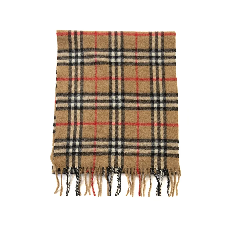 Burberry Cream Nova Check Cashmere/Wool Scarf