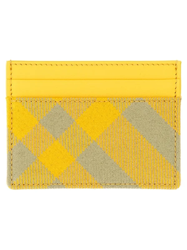 Burberry Credit Card Holder Check Unisex