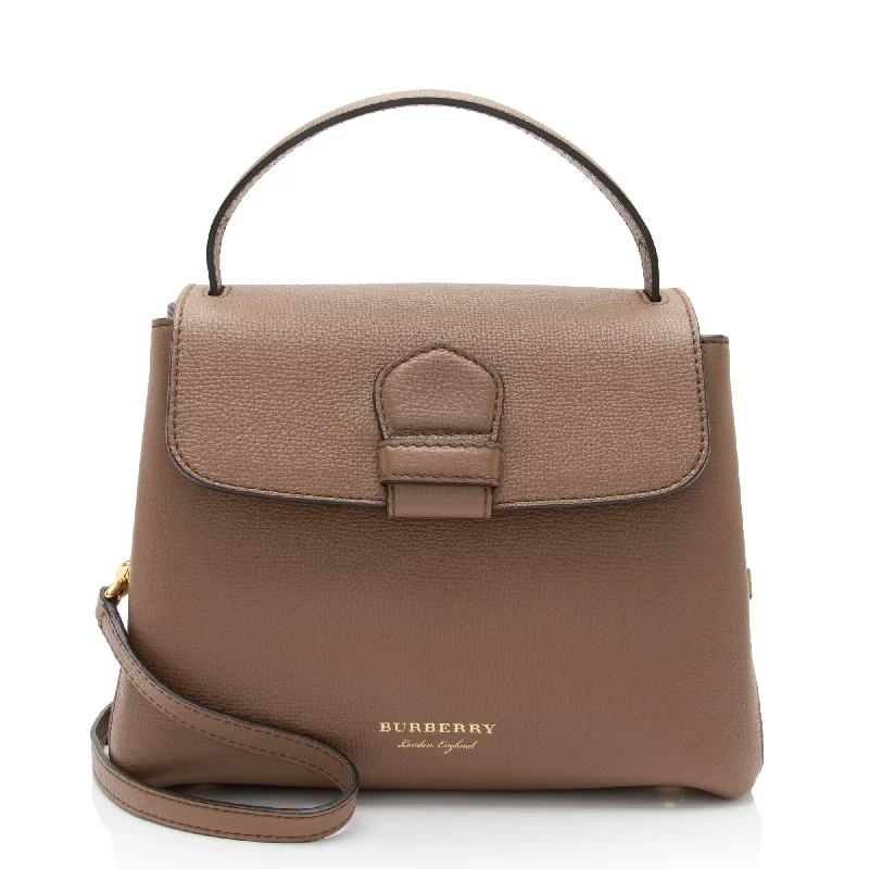 Burberry Grainy Calfskin House Check Camberley Small Satchel (SHF-SUePuH)