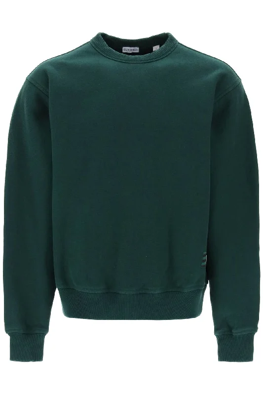 BURBERRY Green Oversized Crewneck Sweatshirt for Men - SS24 Collection