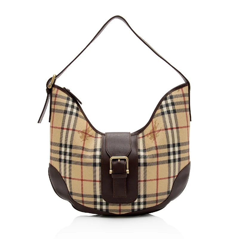 Burberry Haymarket Check Brooke Hobo (SHF-VuXDhl)