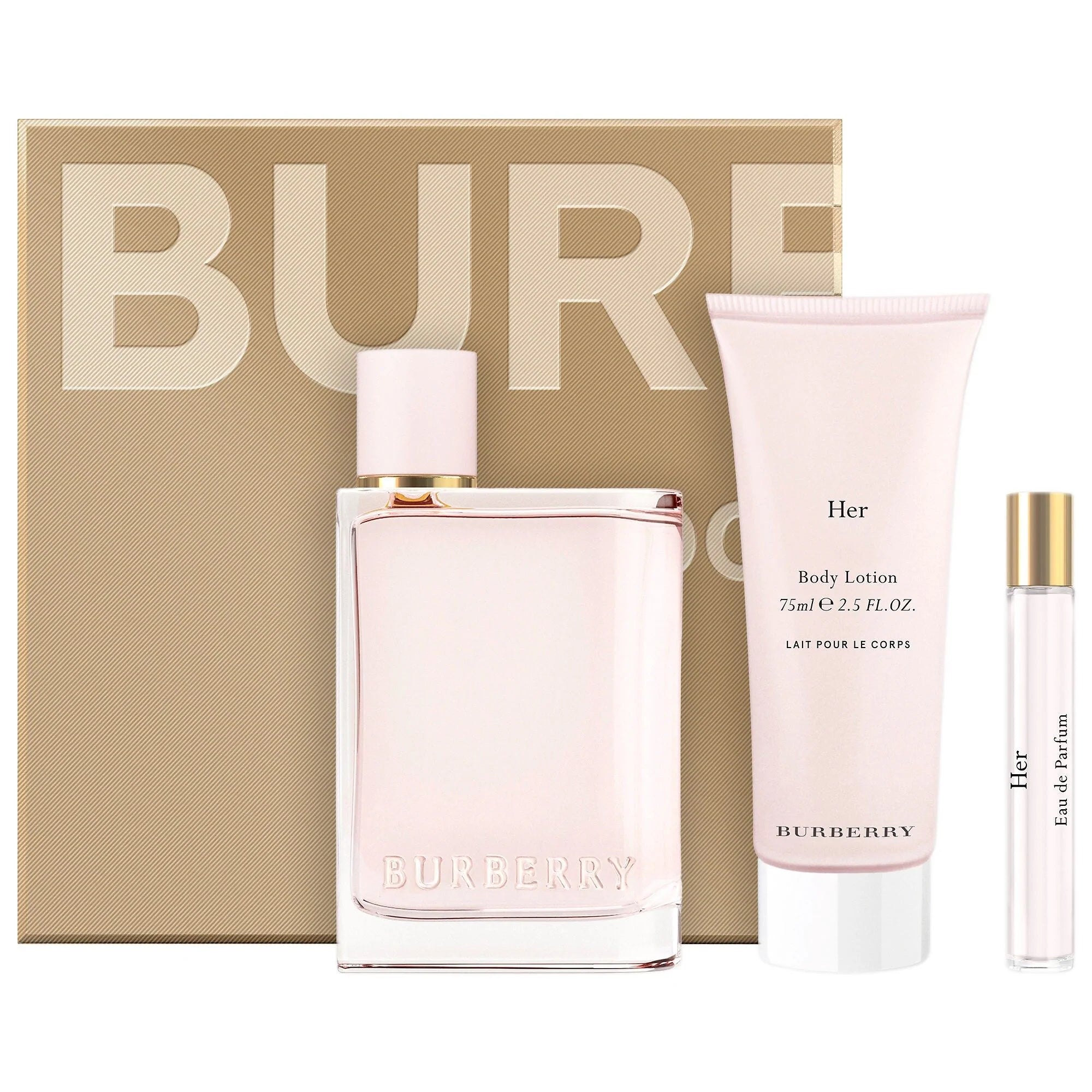 Burberry Her Eau De Parfum Gift Set (3PC)