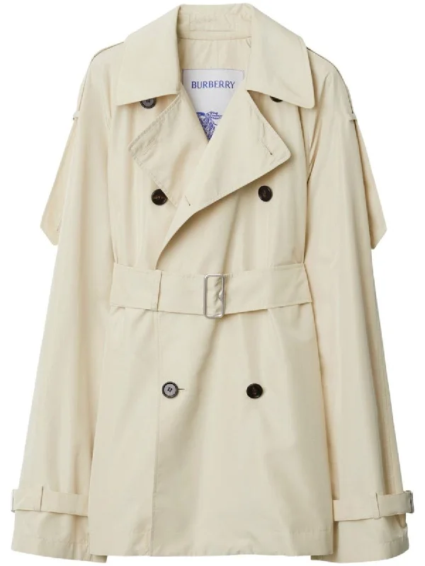 Burberry Silk Short Trench Coat