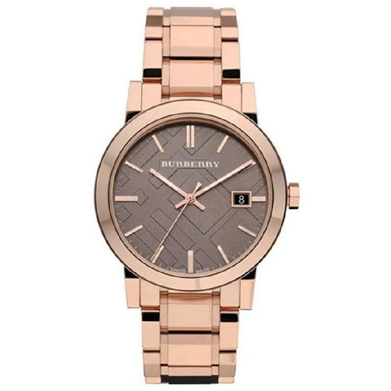 Burberry Ladies The City Rose Gold PVD Watch BU9005