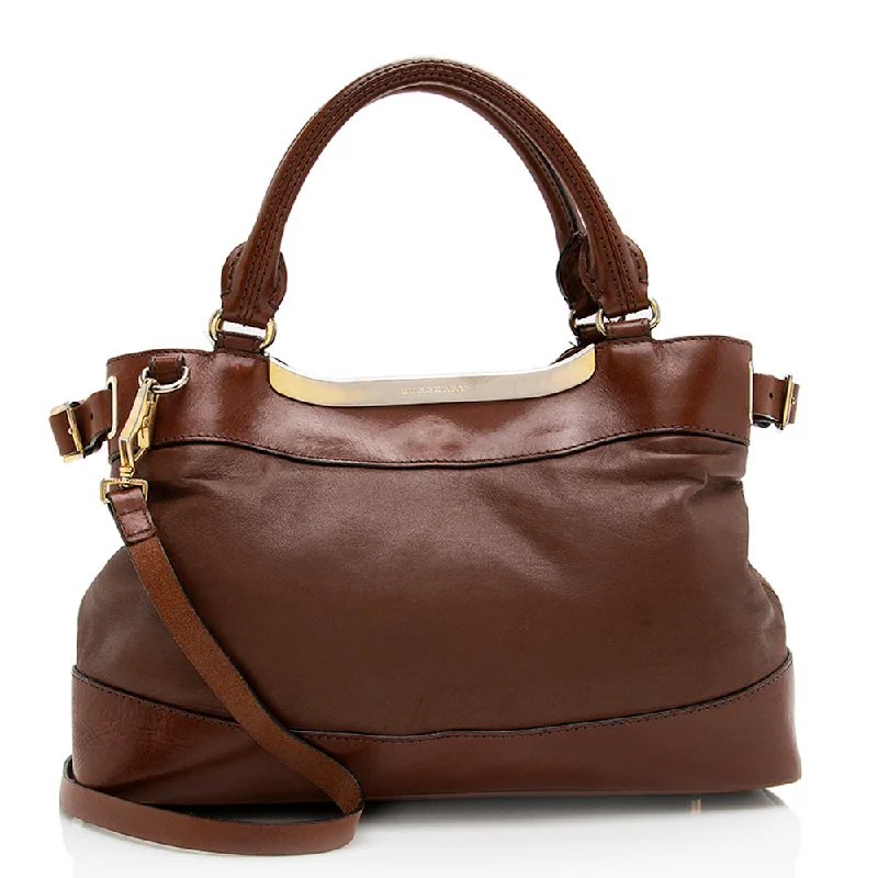 Burberry Leather Convertible Satchel (SHF-17987)