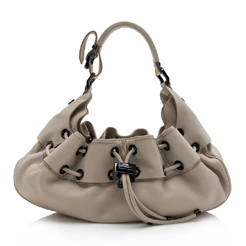 Burberry Leather Warrior Hobo (SHF-16558)