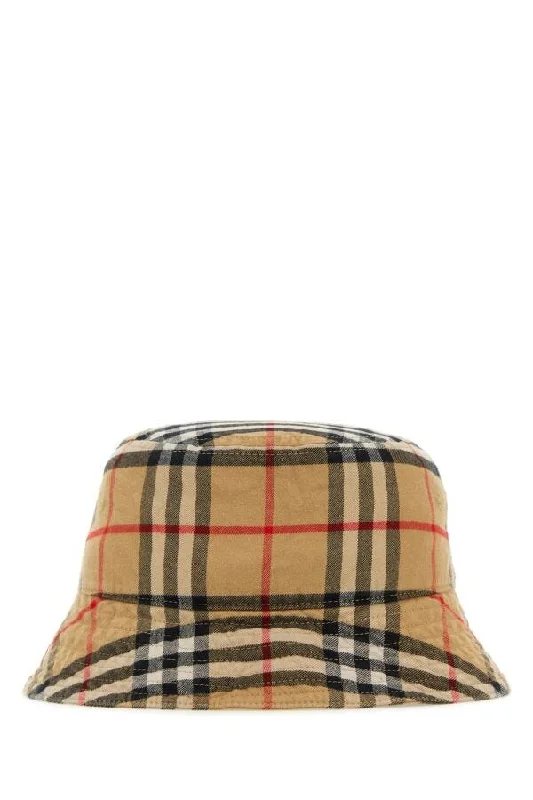 Burberry Man Embroidered Cotton Bucket Hat