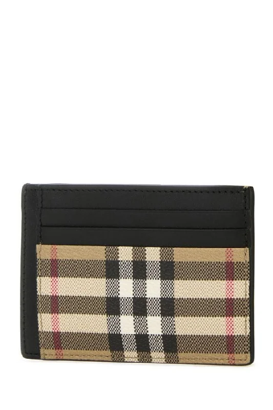 Burberry Man Printed Canvas Card Holder