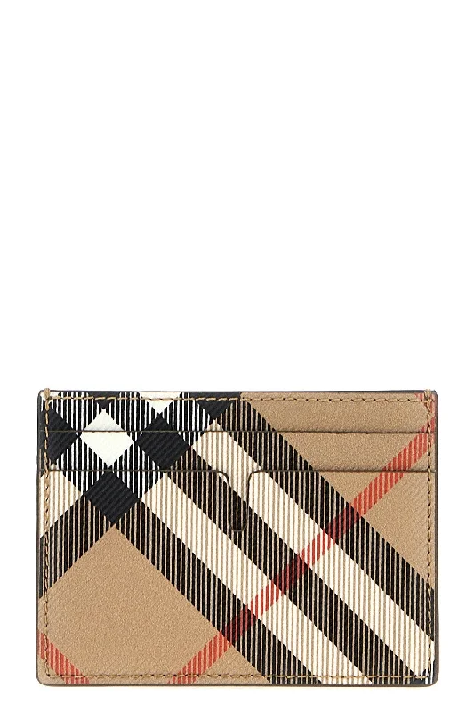 Burberry Men Check Card Holder