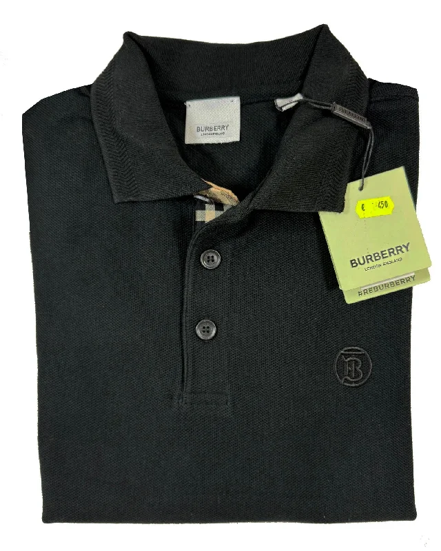 Burberry Men Polo Shirt Eddie Black L SALE