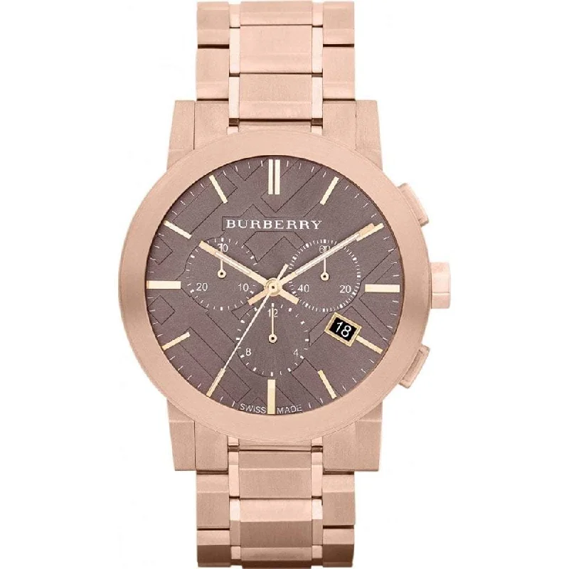 Burberry BU9353 Men's Chronograph The City Rose Gold 42mm Watch