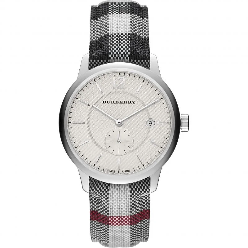 Burberry BU10002 Men's The Classic Horseferry 40mm Silver Watch