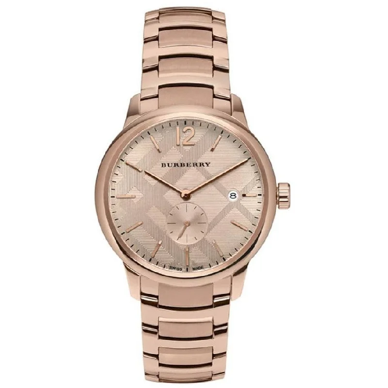 Burberry BU10013 Men's The Classic 40mm Rose Gold Watch