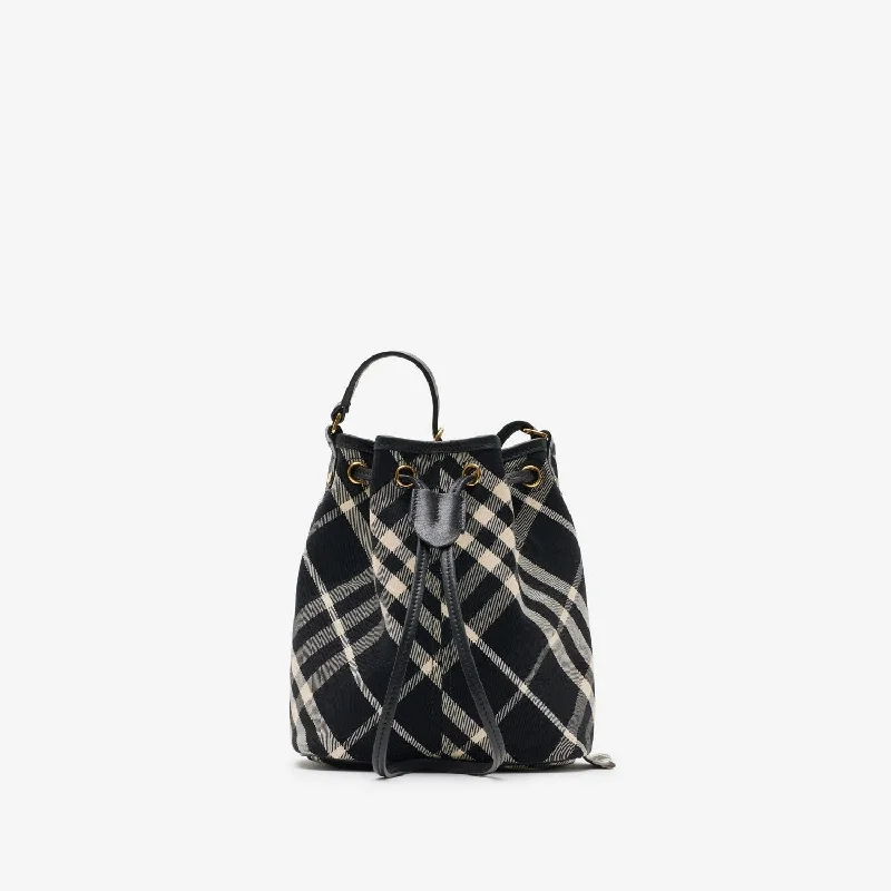 BURBERRY Mini Drawstring Bucket Bag