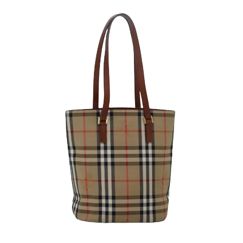 BURBERRY Nova Check Canvas Shoulder Bag Beige  78417