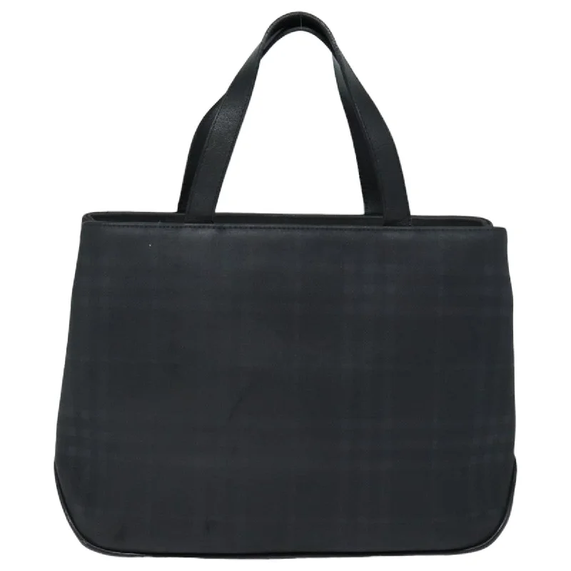 BURBERRY Nova Check Hand Bag Canvas Black  bs16015