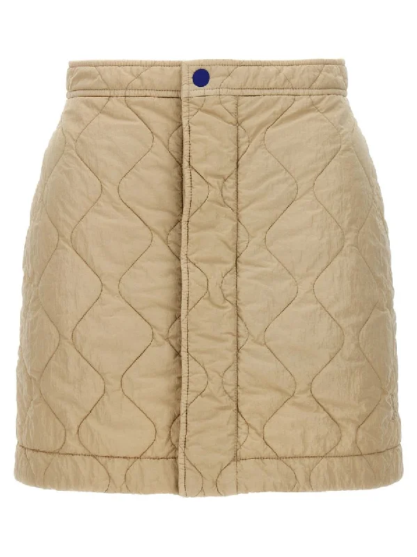 Burberry Quilted Nylon Skirt