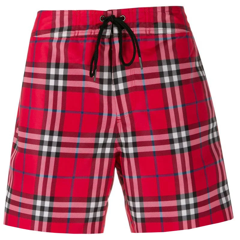 Burberry Red Check Swimshorts