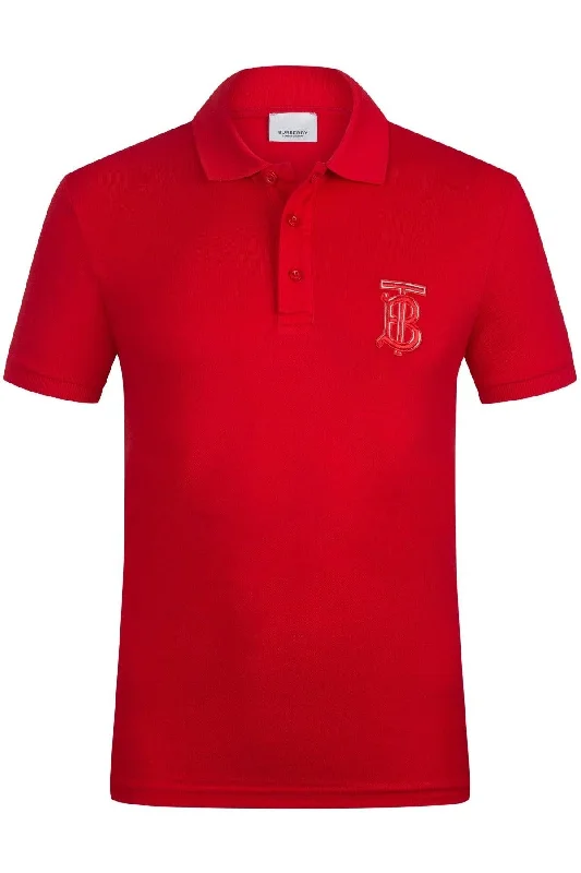 Burberry Polo Shirt In Red